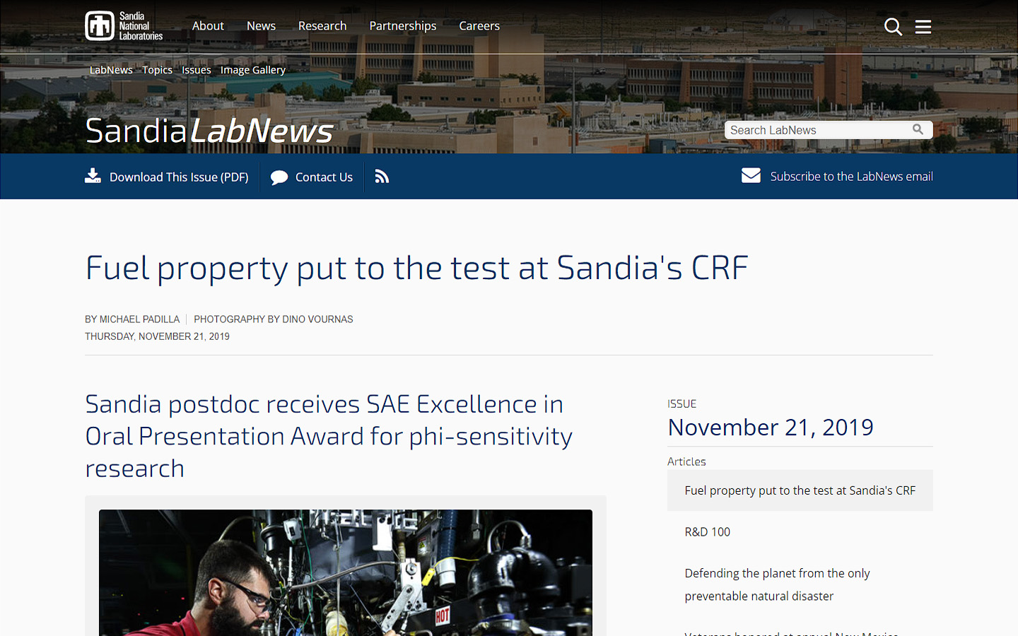 Sandia Lab News